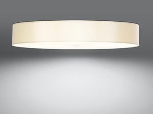 Miniaturka 3 - Designerska kremowa lampa LED sufitowa w stylu japandi