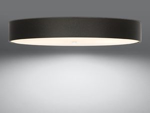 Miniaturka 9 - Ciemna lampa LED sufitowa z jasnym wnętrzem, styl modern