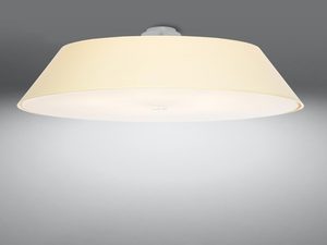 Miniaturka 3 - Kremowa lampa LED sufitowa z miękkim światłem, nowoczesny styl