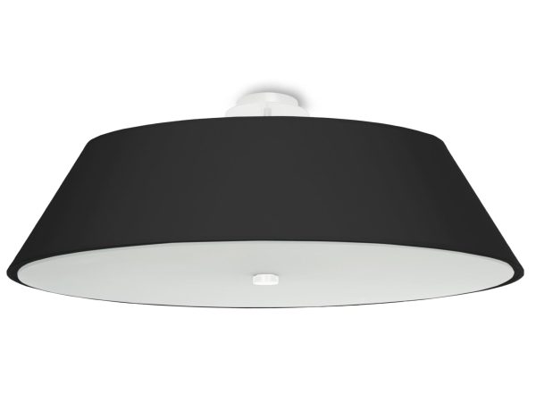 Nowoczesna lampa LED czarna z matowym wykończeniem i mlecznym wnętrzem