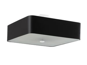 Miniaturka 7 - Czarna minimalistyczna lampa LED z geometrycznym wykończeniem