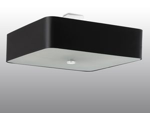 Miniaturka 8 - Designerska czarna lampa LED z mlecznym spodem