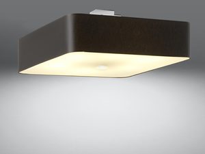 Miniaturka 9 - Czarna kwadratowa lampa LED z mlecznym kloszem