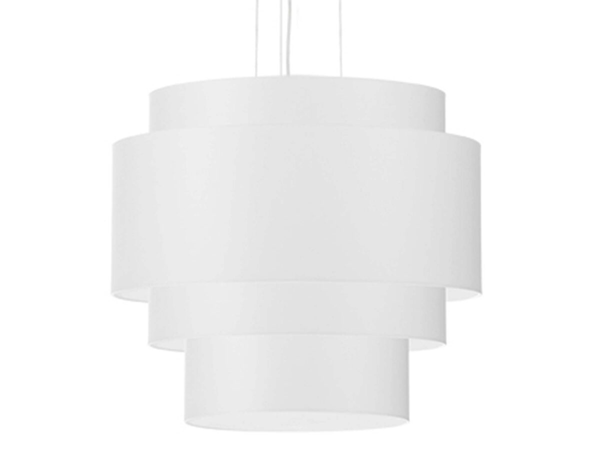 Biały Żyrandol Elegancji RUBY 50