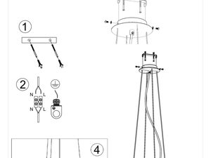 Miniaturka 7 - Instrukcja montażu lampy z wielowarstwowym kloszem