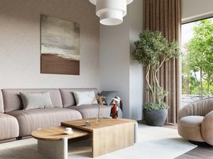 Miniaturka 5 - Designerski żyrandol złożony z warstwowych, cylindrycznych elementów