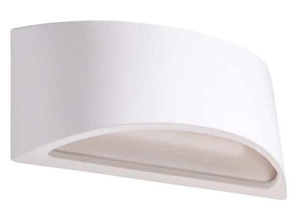 Nowoczesny kinkiet z lekko zakrzywionym profilem