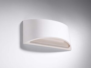 Miniaturka 1 - Ceramiczny kinkiet owalny z szerokim rozpraszaczem światła