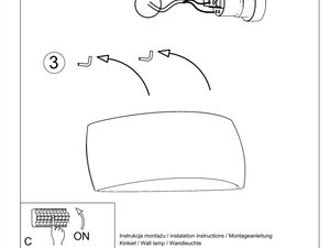 Miniaturka 20 - Instrukcja montażu półokrągłego kinkietu LED na ścianie