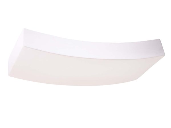 Minimalistyczny ceramiczny kinkiet o delikatnie zakrzywionym kształcie