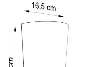 Miniaturka 6 - Wymiary kinkietu ceramicznego