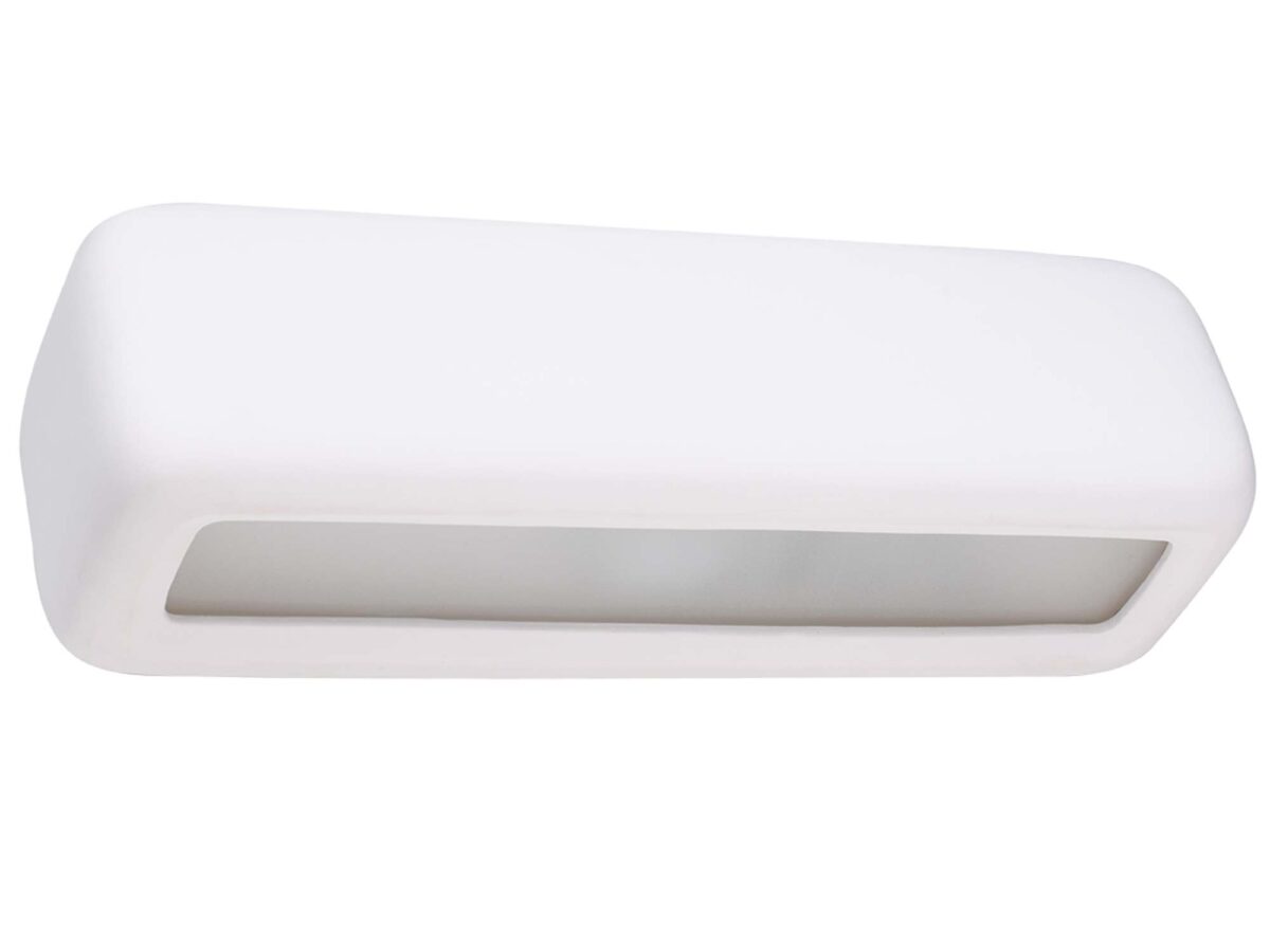 Futurystyczny Kinkiet Ceramiczny Mleczne Szkło SUDAN