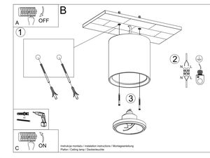 Miniaturka 7 - Instrukcja montażu tuby sufitowej z okrągłym otworem