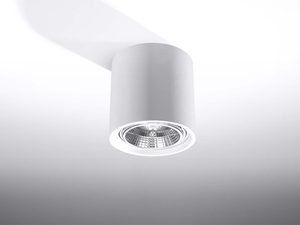 Miniaturka 1 - Minimalistyczna tuba sufitowa z białym reflektorem