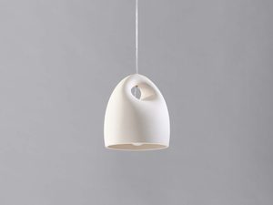 Miniaturka 1 - Designerska lampa wisząca w kształcie dzwonu z matowym wykończeniem