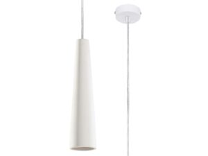 Miniaturka 8 - Lampa wisząca z podłużnym kloszem w jasnym wnętrzu