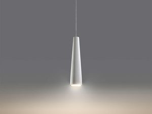 Miniaturka 2 - Wąska biała lampa tubowa wisząca z minimalistycznym designem