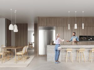 Miniaturka 4 - Nowoczesna kuchnia z wyspą i oświetleniem tubowym