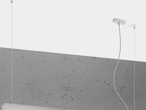 Miniaturka 1 - Lampa liniowa LED z białą obudową do wnętrz w stylu minimalistycznym