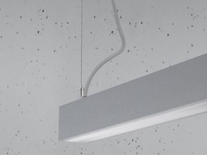 Miniaturka 6 - Nowoczesna lampa liniowa LED w białej obudowie, zimne światło