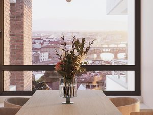 Miniaturka 5 - Minimalistyczna lampa wisząca z białym dyskiem i żarówką