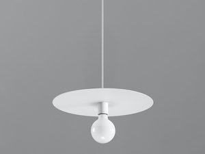 Miniaturka 2 - Designerska biała lampa sufitowa z kulistą żarówką