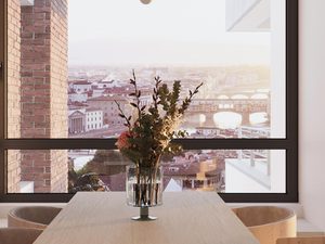 Miniaturka 10 - Nowoczesna czarna lampa wisząca nad stołem z białą żarówką