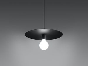 Miniaturka 8 - Designerska lampa wisząca w kolorze czarnym z kulistą żarówką