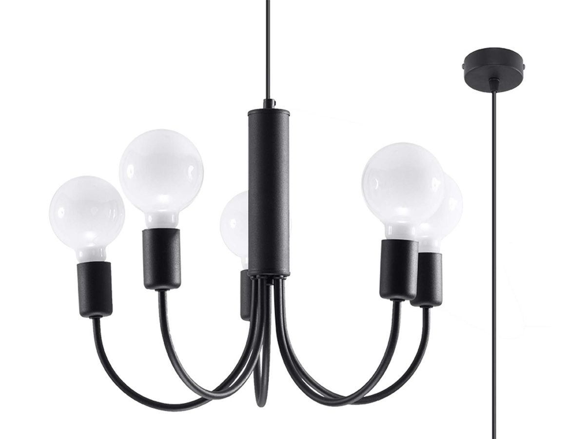 Stylowy żyrandol PIETRA 5 w kształcie okręgu