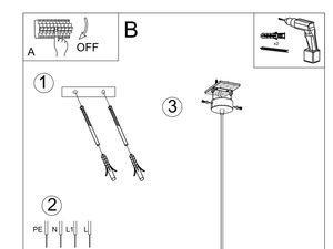 Miniaturka 6 - Instrukcja montażu żyrandola z pięcioma ramionami