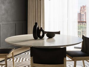 Miniaturka 3 - Klasyczny żyrandol w nowoczesnej jadalni z zasłonami