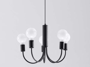 Miniaturka 1 - Żyrandol z pięcioma źródłami światła w aranżacji wnętrza