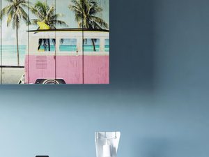 Miniaturka 4 - Lampa stołowa LED biała z przezroczystym abażurem