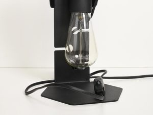 Miniaturka 8 - Lampa biurkowa z czarnym uchwytem i ozdobną żarówką Edison