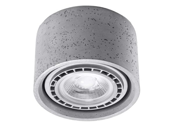 Lampa z betonu architektonicznego z wbudowanym źródłem światła