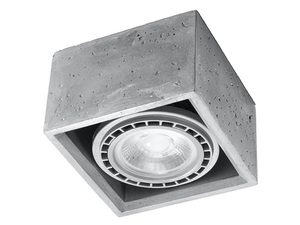 Miniaturka 7 - Lampa LED sufitowa w formie betonowego kubika