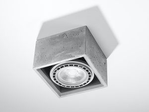 Miniaturka 8 - Nowoczesny plafon LED z betonu z jednym źródłem światła