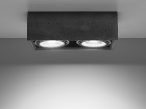 Miniaturka 2 - Betonowy plafon LED z podwójnym źródłem światła