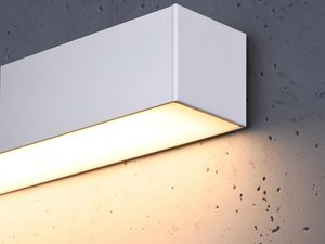 Miniaturka 4 - Biała lampa liniowa LED do nowoczesnych wnętrz o surowym charakterze