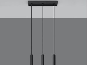 Miniaturka 15 - Czarna i chromowana lampa wisząca