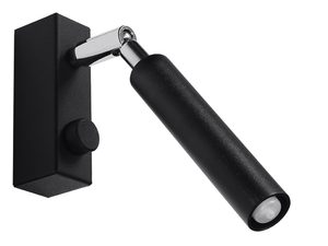 Miniaturka 1 - Czarna lampa szynowa z ruchomymi głowicami LED