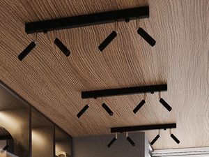 Miniaturka 6 - Czarny kinkiet LED z ruchomym ramieniem do salonu