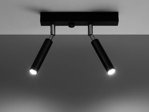 Miniaturka 3 - Nowoczesna garderoba z czarnym oświetleniem szynowym