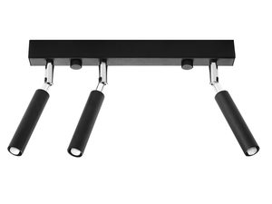 Miniaturka 1 - Szynowa lampa czarna LED z reflektorami