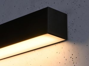Miniaturka 9 - Nowoczesna lampa ścienna LED z czarną obudową