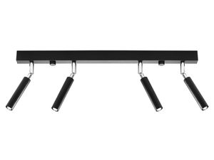 Miniaturka 1 - Lampa czarna LED z podwójnym światłem do nowoczesnych wnętrz