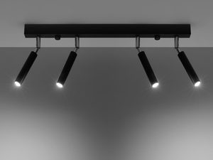 Miniaturka 3 - Rysunek techniczny czteropunktowej lampy szynowej LED