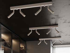 Miniaturka 12 - Biała szynowa lampa LED z czterema reflektorami