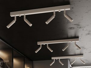 Miniaturka 12 - Nowoczesny biały reflektor LED montowany pod sufitem