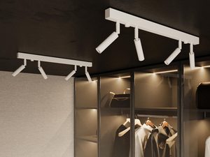 Miniaturka 11 - Biały reflektor LED montowany sufitowo z oświetleniem punktowym